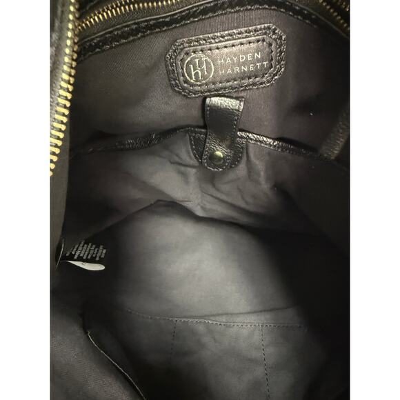 Hayden Harnett Black Ibiza Convertible Large Tote Travel Bag - Picture 11 of 14